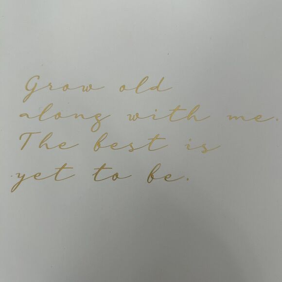 Guest Book White Gold 50 Page 7 X 9 inch Wedding Anniversary Celebration Party - Picture 9 of 13